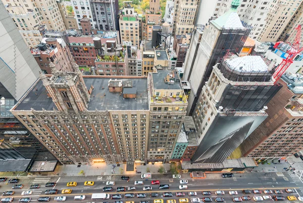 纽约市曼哈顿大厦鸟瞰图 — 图库照片