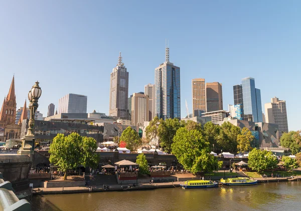 Мельбурн-Сіті, один з найбільш для життя міста у світі в Vi — стокове фото