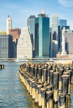 Binalar ve Downtown Manhattan skyline