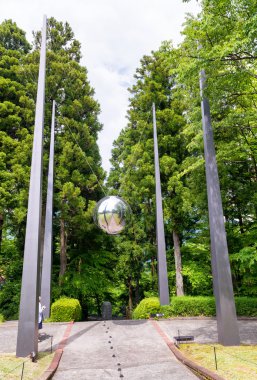 HAKONE, JAPAN - MAY 25, 2016: Hakone Open Air Museum on a cloudy clipart