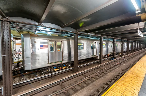 Interior da estação de metrô de Manhattan — Fotografia de Stock