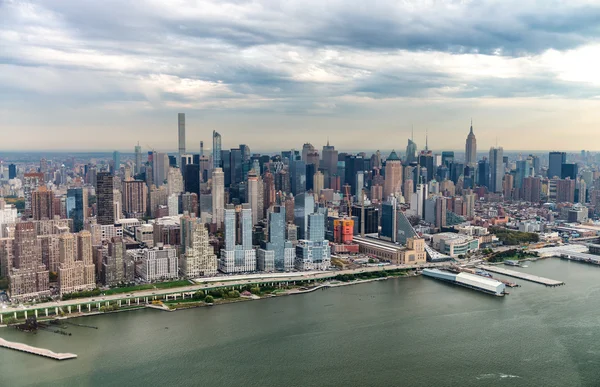 Vista aérea del horizonte de Nueva York — Foto de Stock