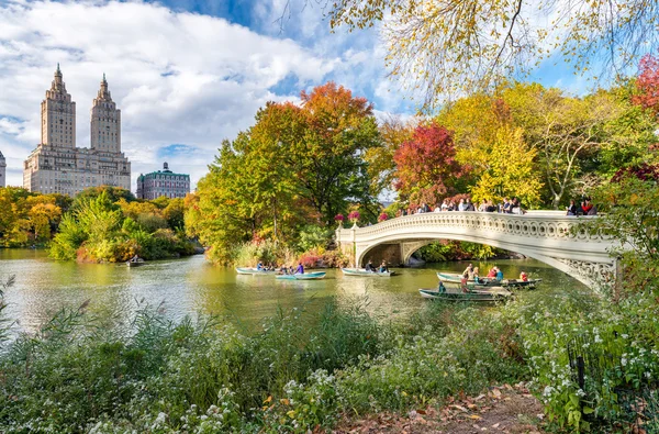 Bellissimi colori fogliari di New York Central Park — Foto Stock