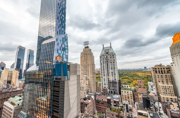 Vista aérea de rascacielos de Manhattan — Foto de Stock