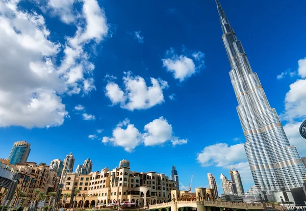 Dubai skyline, Emirados Árabes Unidos — Fotografia de Stock