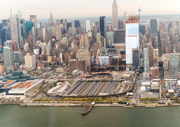 Luchtfoto skyline van New york — Stockfoto