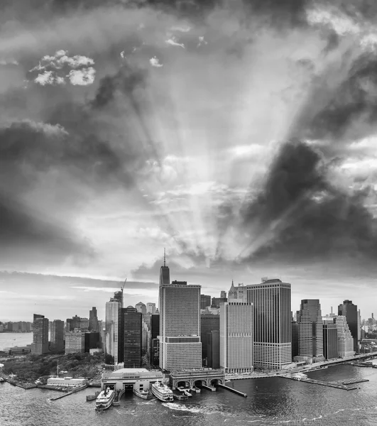 Downtown Manhattan, prachtige skyline van New York City — Stockfoto