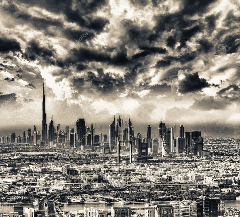 Dubai from helicopter Dubai from helicopter