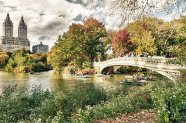 New York City - 29 Eylül 2015: Yeşillik renkleri Merkezi PA