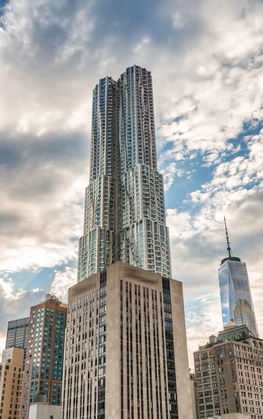 Downtown Manhattan, prachtige skyline van New York City — Stockfoto
