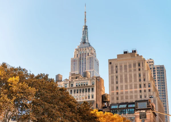 Midtown Manhattan'ın, NYC havadan görünümü — Stok fotoğraf