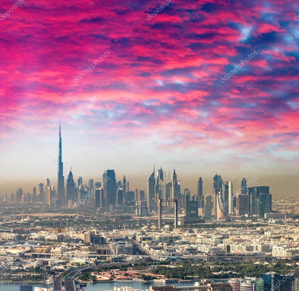 Dubai from helicopter Dubai from helicopter