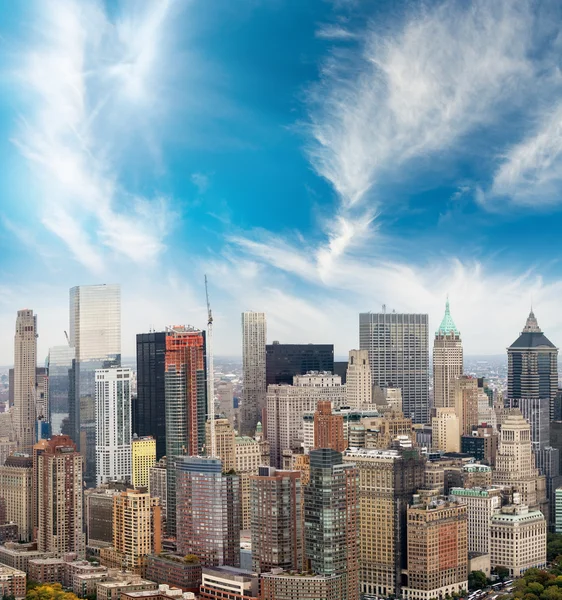 Midtown manhattan, Luftaufnahme von nyc — Stockfoto