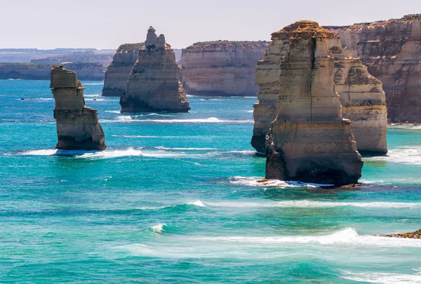 The Twelve Apostles, Victoria Australia. Vista de la costa en una s —  Fotos de Stock