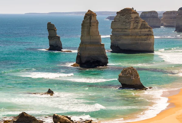 The Twelve Apostles, Victoria Australia. Vista de la costa en una s —  Fotos de Stock