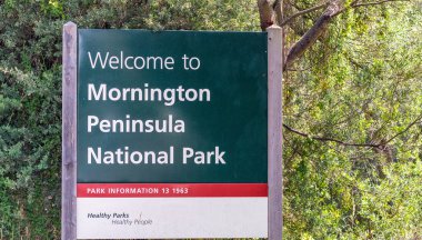 Wilsons Promontory yol işaret, Victoria - Avustralya