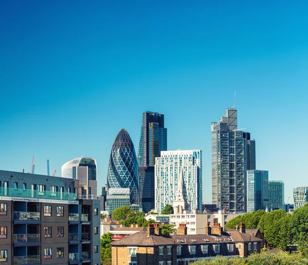 Moderne skyline van Londen City — Stockfoto