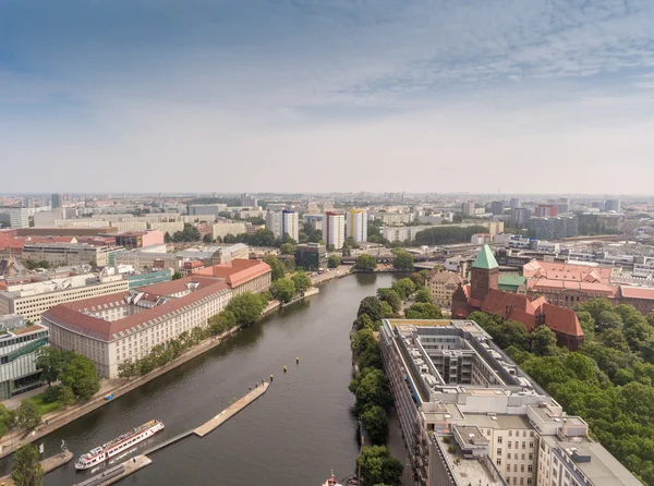 Budovy v Berlíně v Německu. Letecký pohled na krásné — Stock fotografie