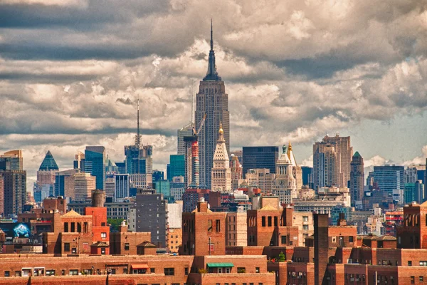 Hoge wolkenkrabbers van new york city — Stockfoto