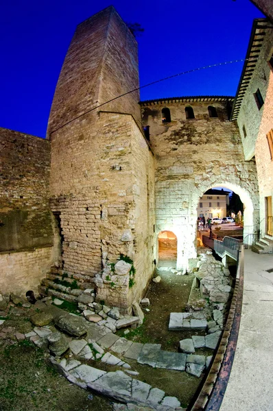 Arhitectura antică a lui Spello în Umbria — Fotografie, imagine de stoc