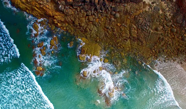 Vue aérienne de Squeaky Beach, Promontoire Wilsons — Photo