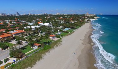 Sulu Boya Palm Beach, Florida havadan görünümü