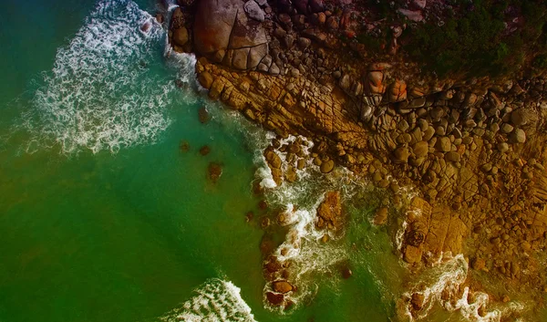 Letecký pohled na Squeaky pláž, Wilsonovým Promontory — Stock fotografie