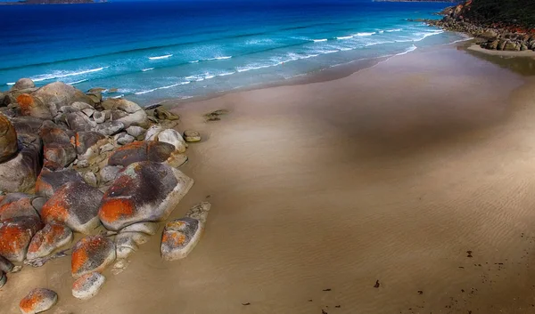 Squeaky Beach vista aérea, Wilsons Promontory — Foto de Stock