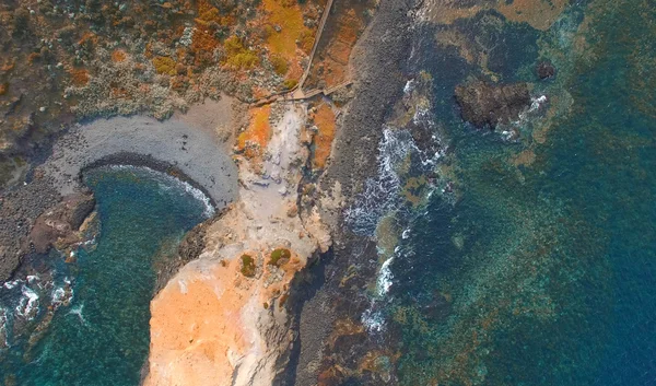 Cape Schanck felülnézete a levegő, a Mornington-félszigeten, a — Stock Fotó