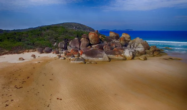 Rocas de playa chirriante, Victoria - Australia — Foto de Stock