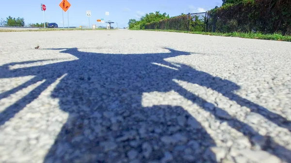 Sombra de un dron a punto de despegar — Foto de Stock