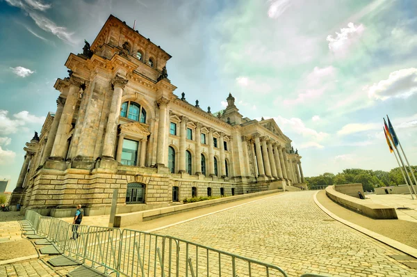 Magnificence of Reichstag building, Berlin - Germany — Stock Photo, Image