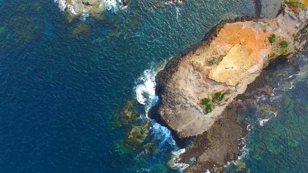 Widok z lotu ptaka wybrzeża Cape Schanck w stanie Victoria, Austral — Zdjęcie stockowe