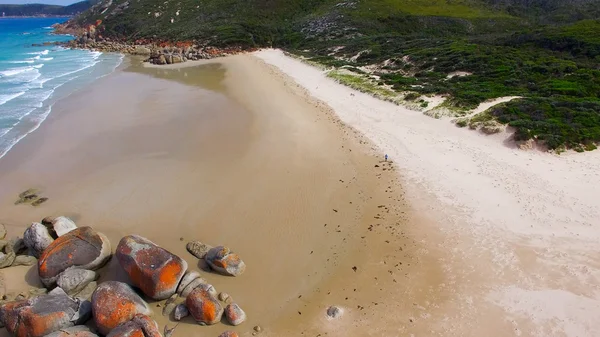 Vista aérea de Squeaky Beach, Victoria, Australia — Foto de Stock