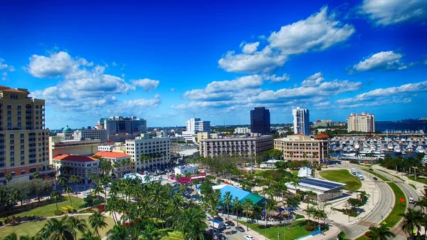 Helikopter, Florida West Palm Beach güzel manzarası — Stok fotoğraf