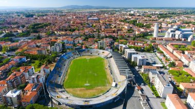 Pisa Stadium Arena Anconetani havadan, Tuscany - İtalya