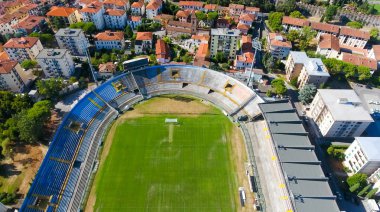 Pisa. Şehir futbol stadyumunun hava manzarası, Arena Garibaldi