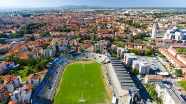 Pisa Stadium Arena Anconetani havadan, Tuscany - İtalya