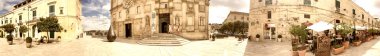 Matera, İtalya - Eylül 2014: Panoramik şehir evleri. Ma