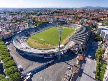 Bu paritinin çok görkemli Arena Garibaldi Stadyumu Pisa, havadan görünümü