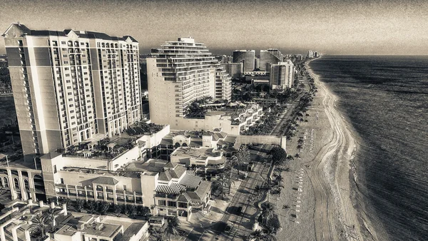 Fort Lauderdale coastline aerial view, Florida — Stock Photo, Image