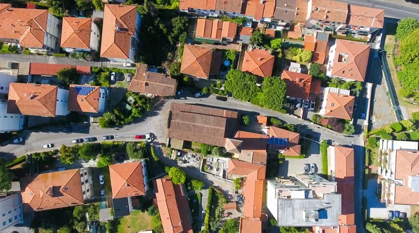 Felülnézete Pisan otthonok, Toszkána, Olaszország — Stock Fotó