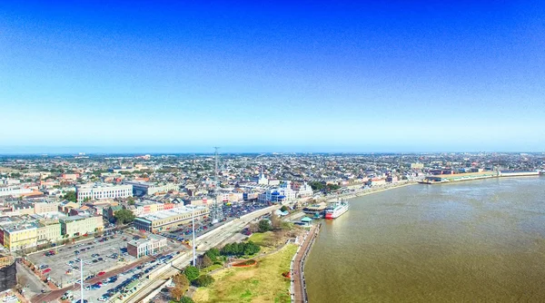 Nowy Orlean - Luty 11, 2016: Widok z lotu ptaka panoramę miasta. Th — Zdjęcie stockowe