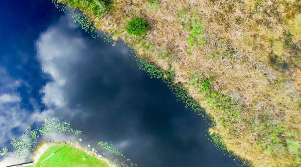 Visão aérea do pântano Everglades, Flórida EUA — Fotografia de Stock