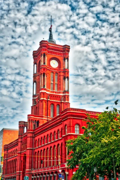 Rote Rathaus, Berlin Red City Hall — Stock Photo, Image