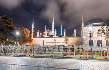 Sultanahmet Square at night, Istanbul clipart