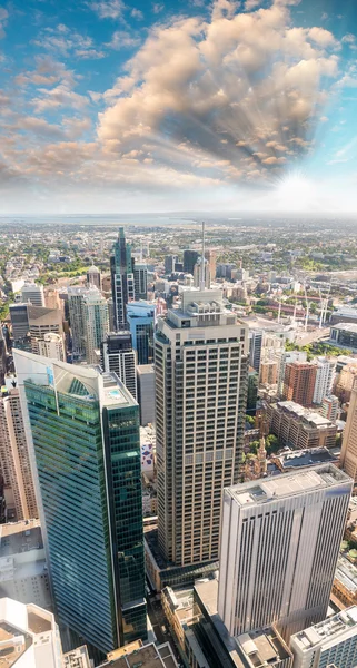 Veduta aerea dei grattacieli di Sydney, Australia — Foto Stock