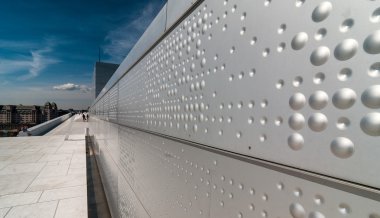 Oslo, Norveç - Haziran 2009: Ulusal Oslo Opera Binası