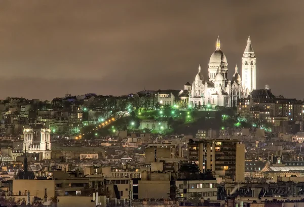 Montmartre Katedrali, Paris güzel görünümü — Stok fotoğraf