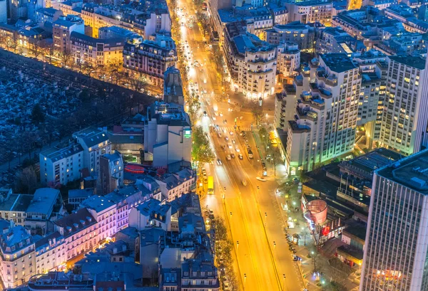 Vista noturna de Paris — Fotografia de Stock